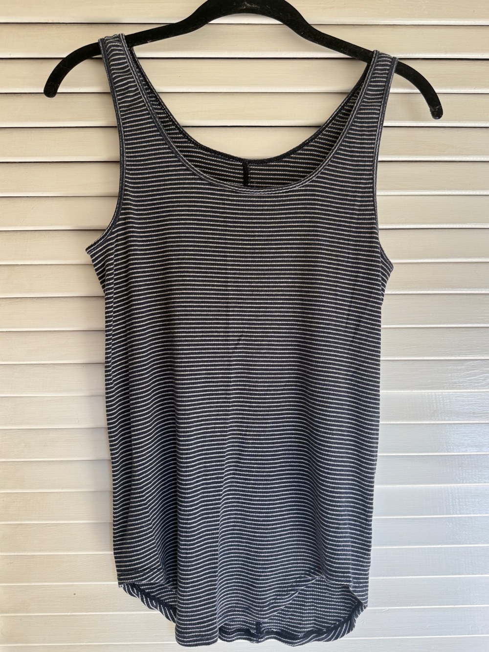 GAP Navy Blue & White Striped Tank Top